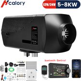 Hcalory HC-A11 Diesel Standkachel - 12V/24V 5-8KW - Bluetooth App Bediening - Zwart
