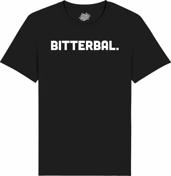 Bitterbal - Frituur Snack Cadeau -Grappige Eten En Snoep Spreuken Outfit - Dames / Heren / Unisex Kleding - Unisex T-Shirt - Zwart - Maat L