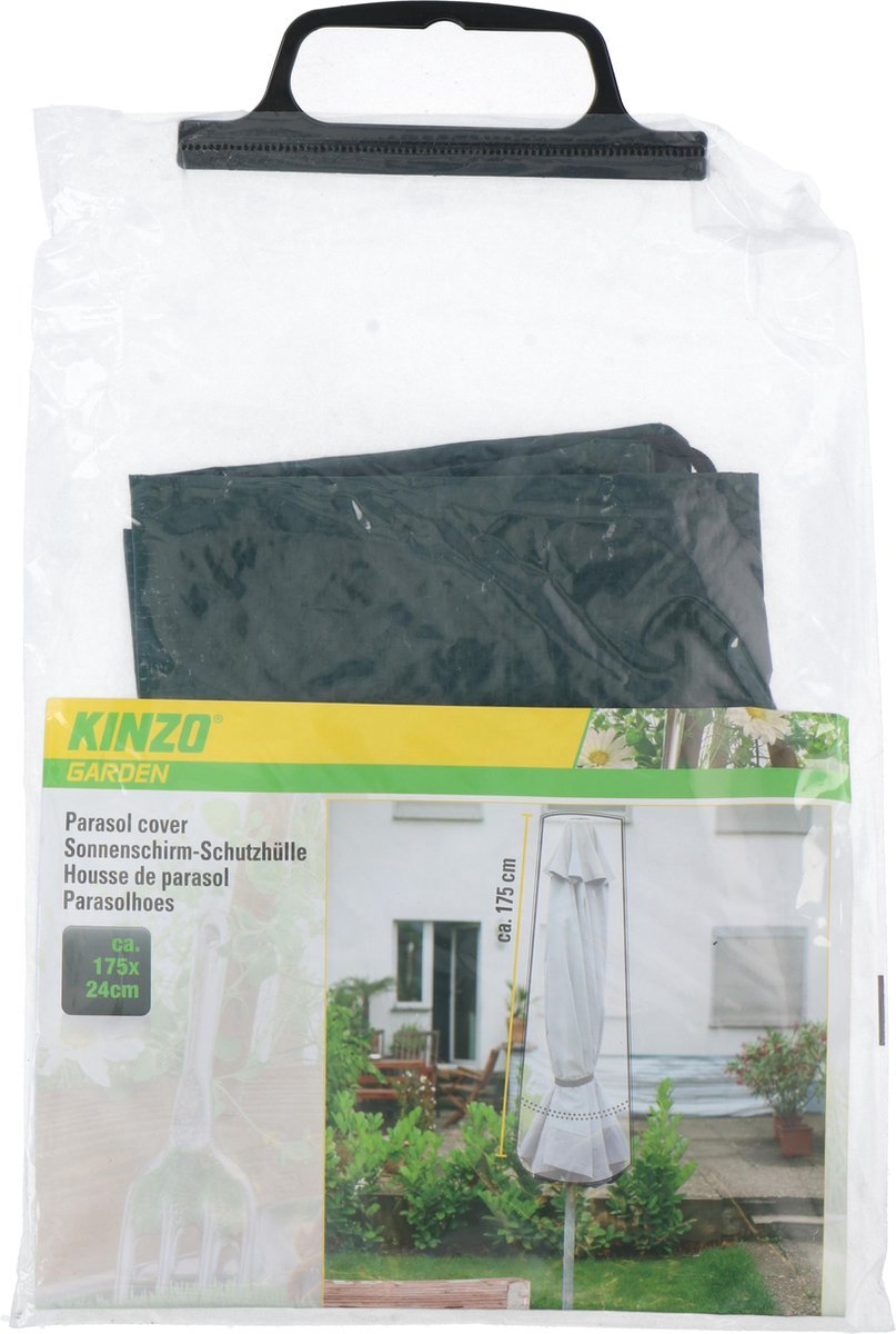 Kinzo garden Parasolhoes \- 175 x 24 cm \- Polyester Zwart