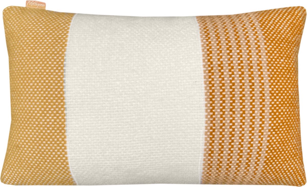 Festivity wool cushion yellow rectangle