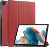 Tri-Fold Book Case met Wake/Sleep - Geschikt voor Samsung Galaxy Tab A9 Hoesje - Bordeaux