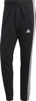 adidas Sportswear Essentials French Terry Tapered Elastic Cuff 3-Stripes Broek - Heren - Zwart- M