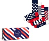 Happy Socks - Unisex Sokken Classic Navy 4-Pack Gift Box - Multi - Maat 41-46