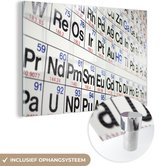 MuchoWow® Glasschilderij 180x120 cm - Schilderij acrylglas - Het periodiek systeem der elementen - Foto op glas - Schilderijen