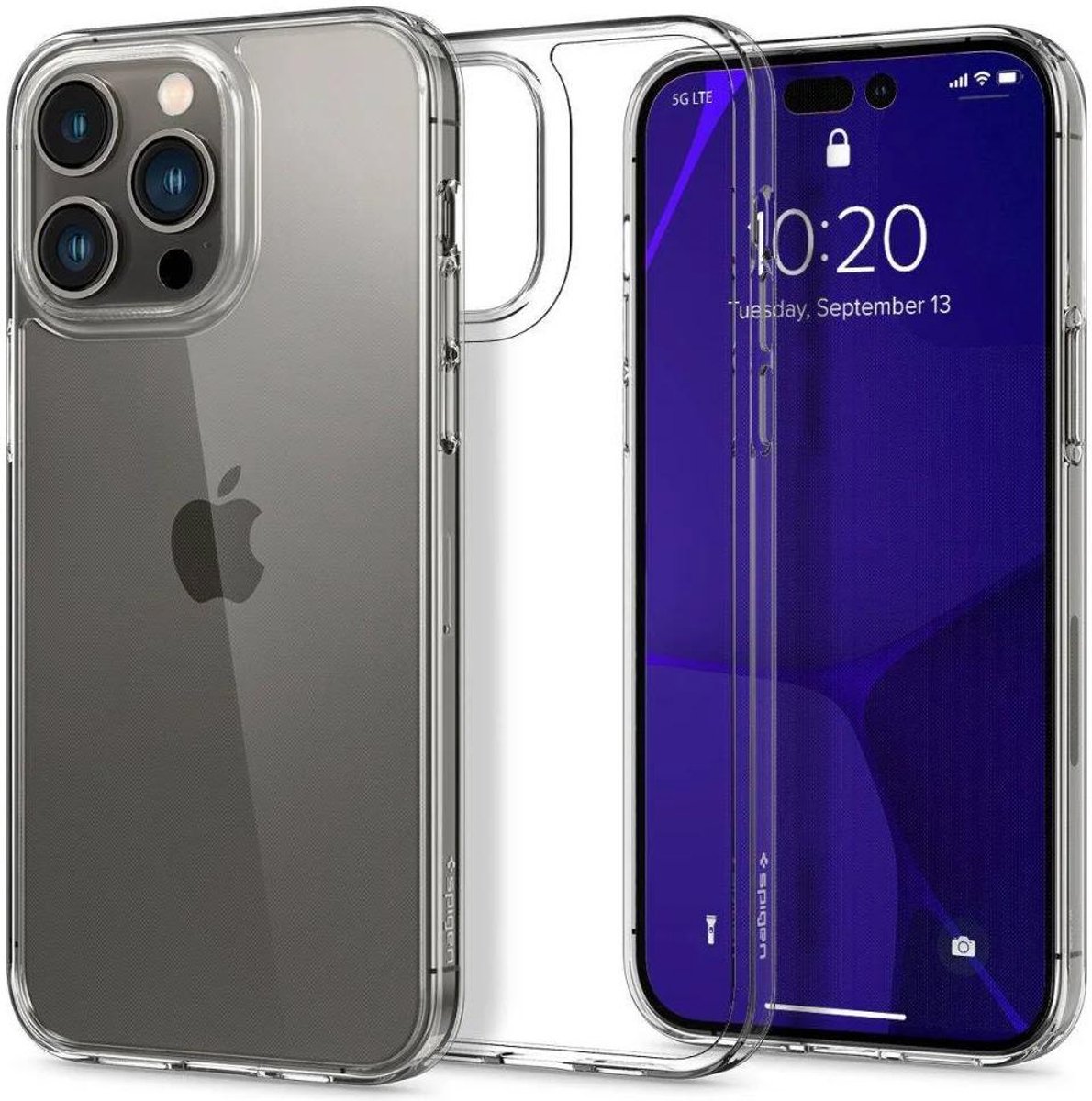Spigen Air Skin Hybrid Case hoesje geschikt voor iPhone 15 Pro Max - Crystal Clear