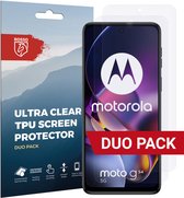 Rosso Screen Protector Ultra Clear Duo Pack Geschikt voor Motorola Moto G54 | TPU Folie | Case Friendly | 2 Stuks