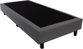 Boxspring Eenpersoons bed - BedNL - 110x200 cm - Zonder Matras - zonder Hoofdbord - Antracite
