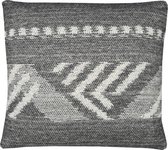 Mochica wool cushion black decostripe square