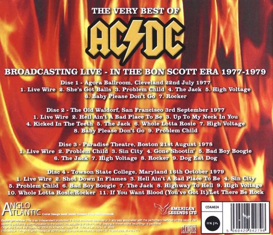 Very Best Of AC/DC (Hot As Hell Broadcasting Live), AC/DC | Muziek | bol