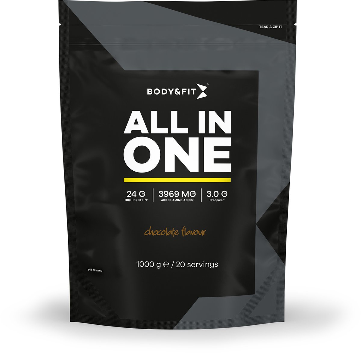 Goedkoopste Body & Fit All in One Recovery Shake - Proteine Poeder - Whey Protein Chocolade - 20 Eiwitshakes (1 kilo