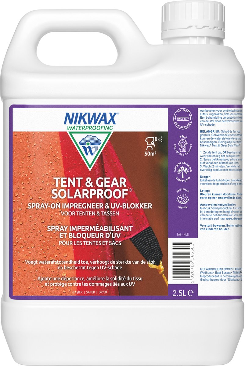 Nikwax Tent & Gear SolarProof 2.5 Litre