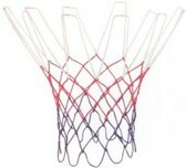 Basketbalnet rood, wit, blauw
