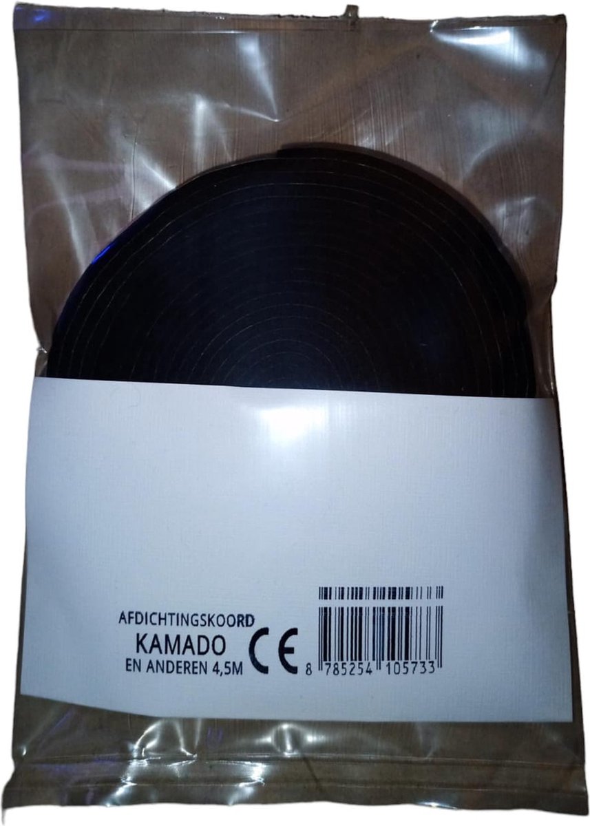 Afdichtingskoord / vilt speciaal voor KAMADO BBQ en vele anderen EXTRA lang 4,5Meter ook geschikt voor kachels enorm stevige kleeflaag