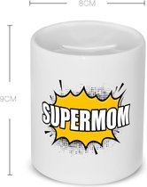 Akyol - supermom Spaarpot - Mama - supermoeder - moeder cadeautjes - moederdag - verjaardagscadeau - verjaardag - cadeau - geschenk - kado - gift - moeder artikelen - 350 ML inhoud