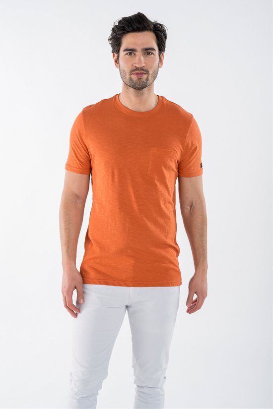 Presly & Sun - Heren Shirt - Frank - Oranje - L