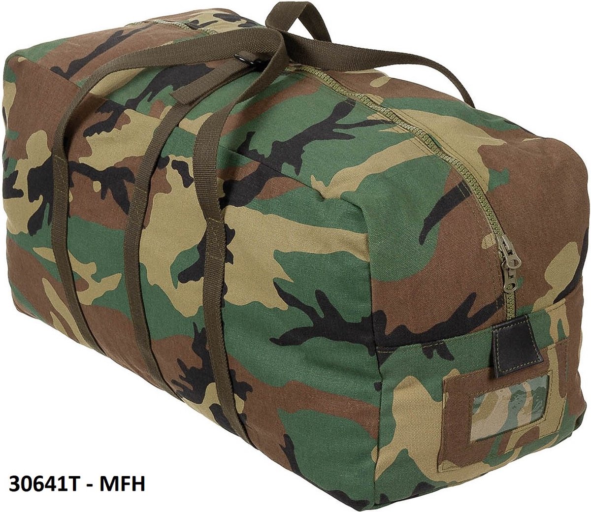 MFH Leger veldtas - 35 liter - Woodland camouflage - met 2 handgrepen