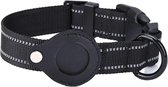 Luxevo Verstelbare Halsband - Geschikt voor Apple AirTag - Voor Honden/Katten 25-35cm - Zwart