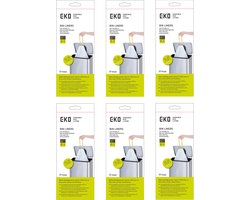EKO - Afvalzakken 30.3 ltr (F1) (6x20 stuks) - - wit - Afvalzak