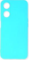 Casemania Hoesje Geschikt voor Oppo A58 4G Turquoise - Siliconen Back Cover