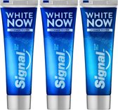 Signal White Now Dents instantanément plus blanches 1 teinte Dentifrice plus blanche - Blanchiment - 3 x 75 ml