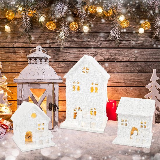 LuVille Kerstdorp Miniatuur Bubbelbad in het Bos - L13 x B10 x H11 cm – vtwonen