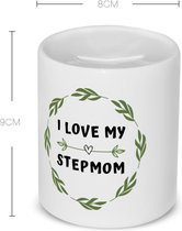 Akyol - i love my stepmom Spaarpot - Mama - liefste stiefmoeder - moeder cadeautjes - moederdag - verjaardag - geschenk - kado - 350 ML inhoud