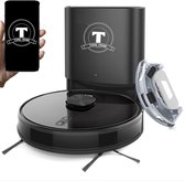 Bol.com TONIHOMI® V8 - Robotstofzuiger met dweilfunctie - Automatisch legen - Automatisch opladen - LDS Laser navigatie - Zwart aanbieding