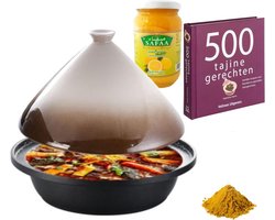 Cuilina tajine pakket -kookboek-kruiden-ingelegde citroenen - cadeau pakket