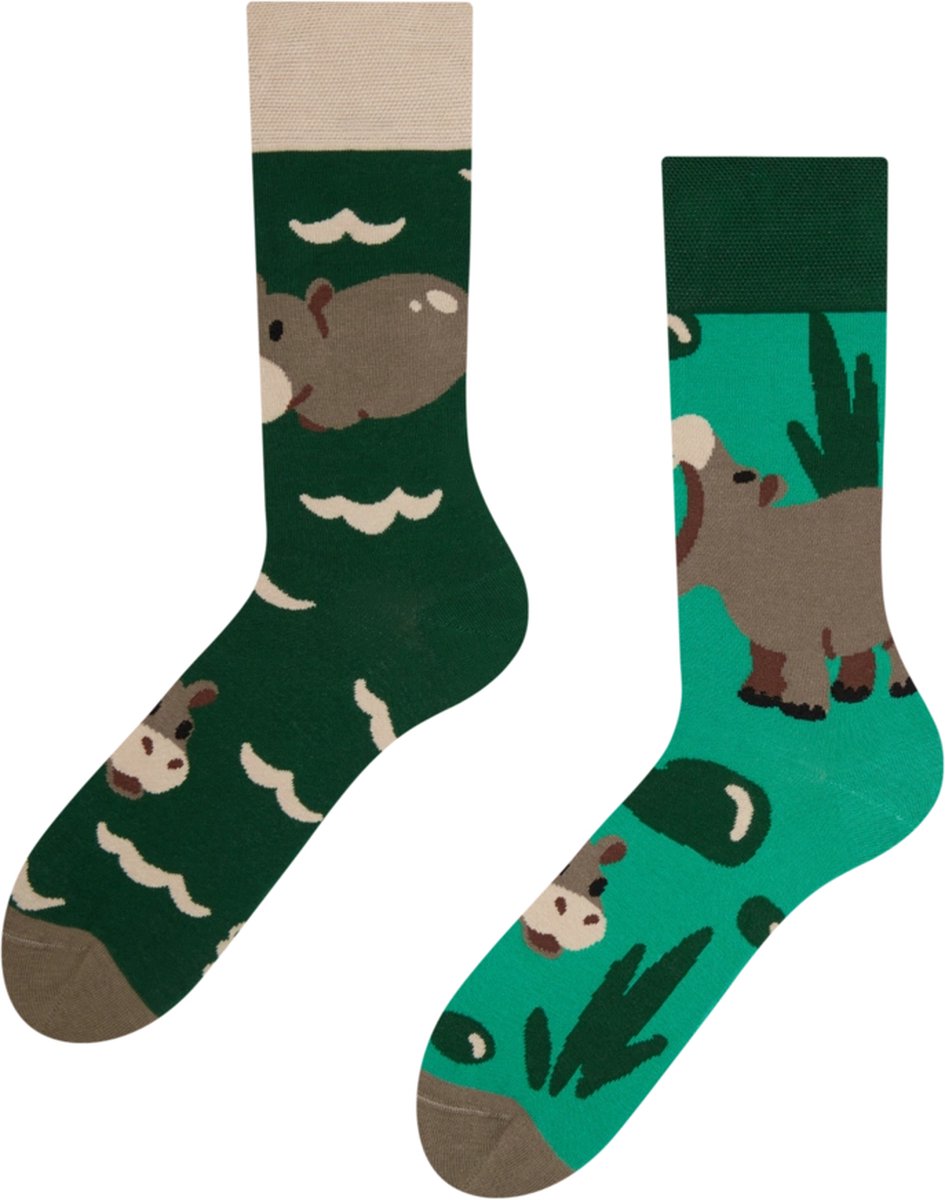 Dedoles Sokken - Regular Socks Swimming Hippo - Unisex - Maat - 43-46