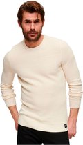 Superdry Textured Ronde Hals Sweater Beige L Man