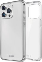 SBS Doorzichtig Hoesje geschikt voor Apple iPhone 15 Pro Telefoonhoesje Flexibel TPU | SBS Skinny Backcover | Doorzichtig Telefoonhoesje iPhone 15 Pro | iPhone 15 Pro Case | Back Cover - Transparant