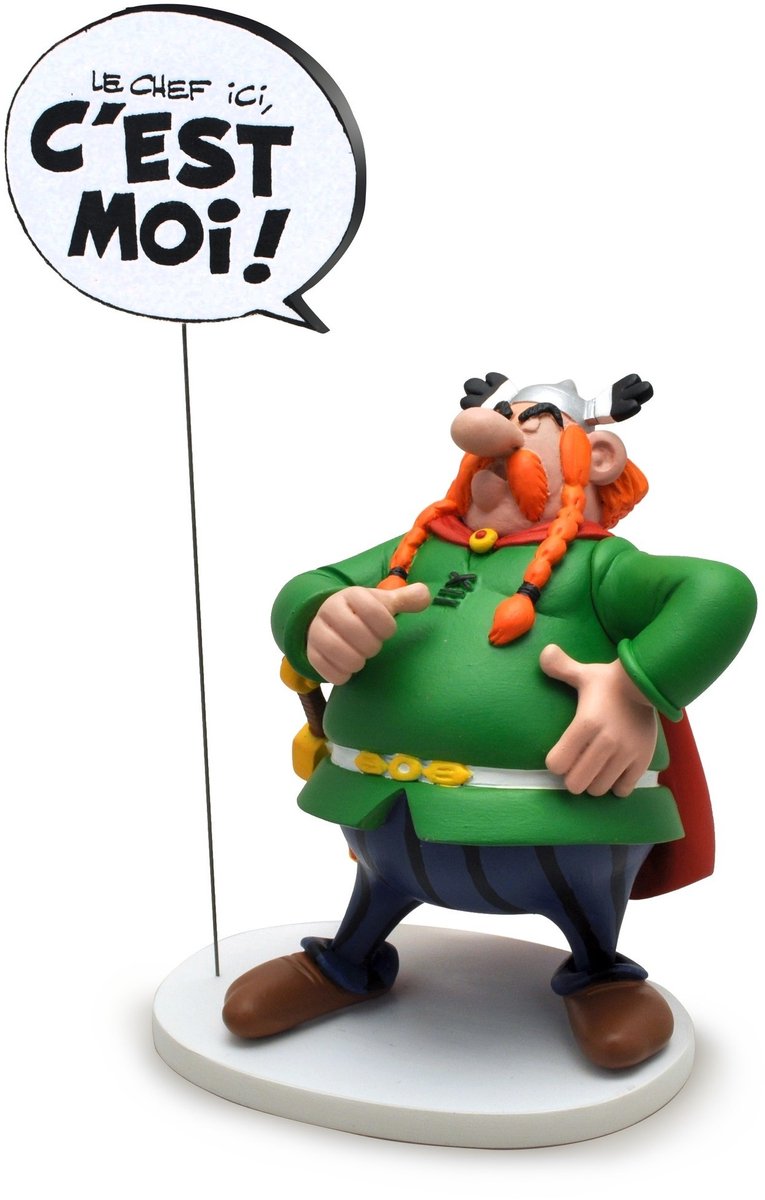 Asterix & Obelix - Kunsthars beeldje -  18cm verzamelfiguur Vitalstatistix ""I am the Boss here!"" Figure"