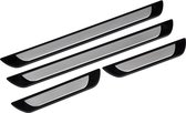 Instaplijsten voor Peugeot 4007 2007-2012 (5 deurs) - Kras bescherming - Set van 4 - Zwart/metallic
