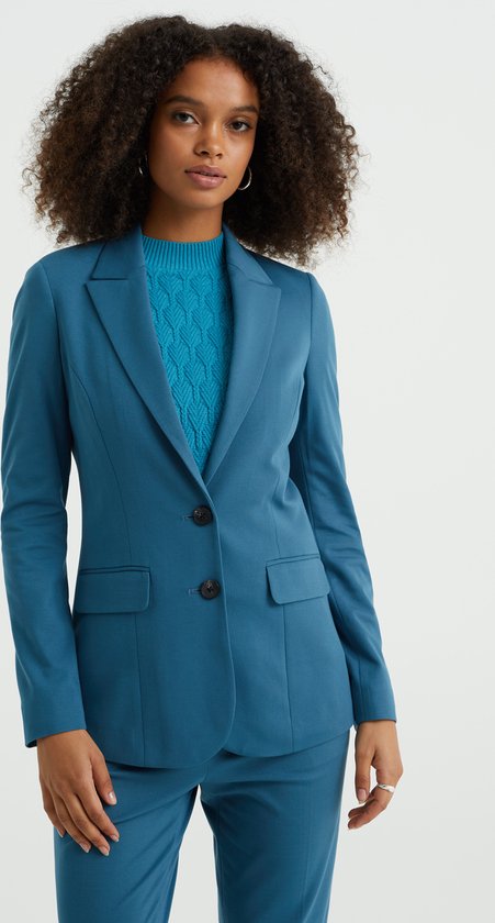 WE Fashion Blazer ajusté en jersey stretch pour femme