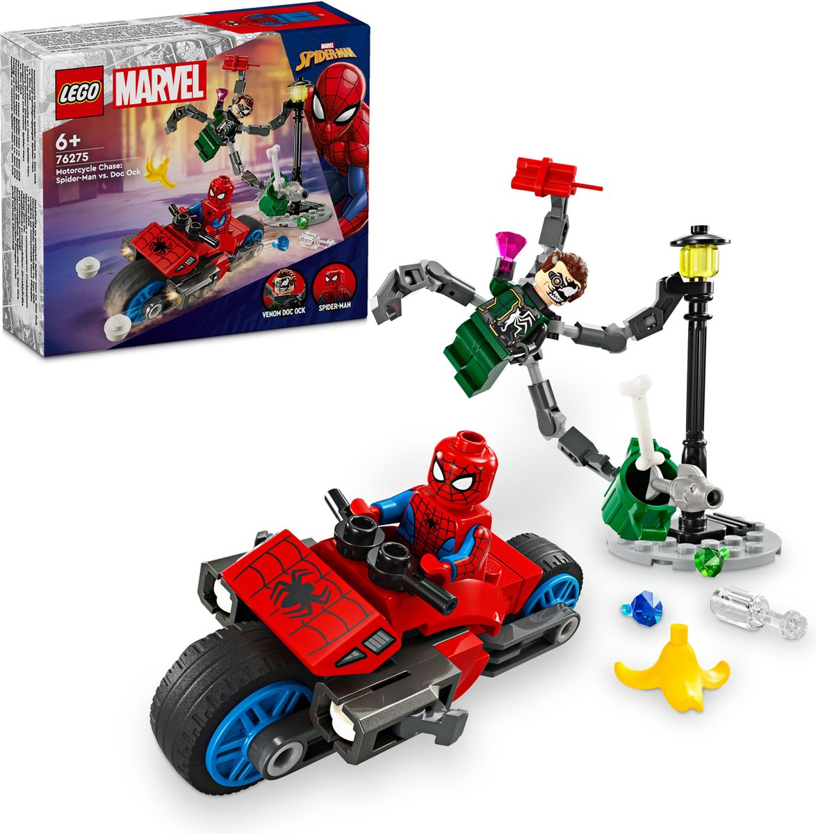 LEGO Marvel Motorachtervolging: Spider-Man vs. Doc Ock - 76275 — afbeelding 2