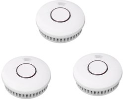 DVM International Professionele Rookmelder Set 3x – Koppelbaar – 10 Jaar Batterij – EN 14604 & CE – Extra Luide Alarmmelding – 10 Jaar Garantie
