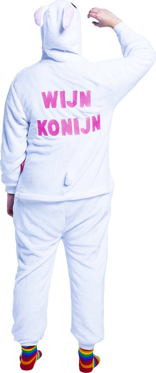 Konijn onesie - dieren onesie - verkleedkleding - carnavalskleding - Carnaval kostuum - dames - heren – volwassenen – Wijn Konijn - maat L/XL Konijn onesie - dieren onesie - verkleedkleding - carnavalskleding - Carnaval kostuum - dames - heren – volwassenen – Wijn Konijn - maat L/XL
