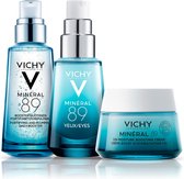 Vichy Minéral 89 Hydratatie Boost Routine kit - Minéral 89 Booster Serum 50ml - Crème Zonder Parfum 50ml - Ogen 15ml - Hydratatie en Stralendheid - 3 producten