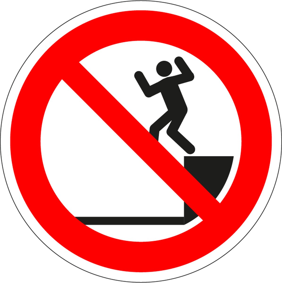 Niet springen sticker, P072 200 mm