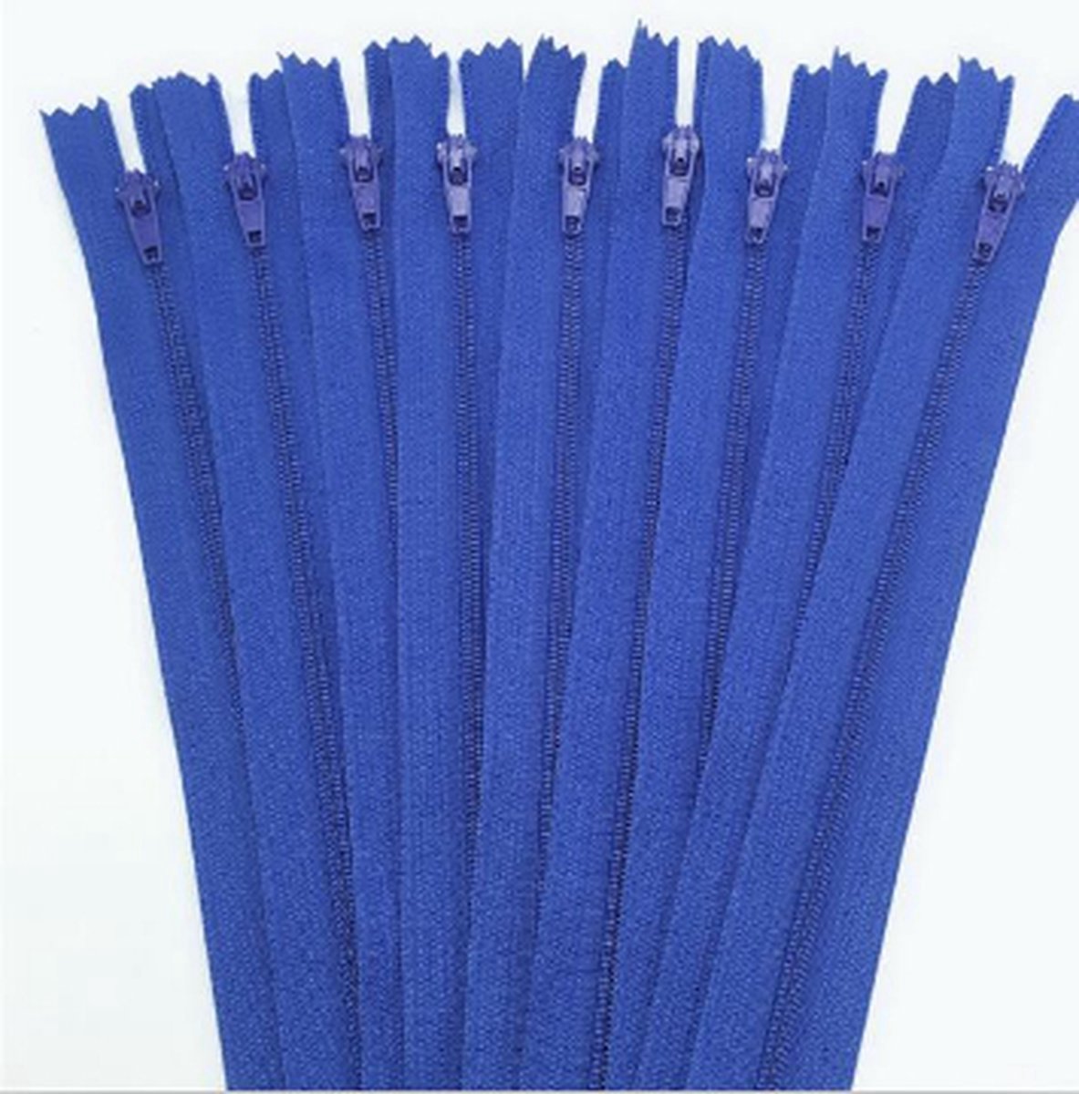 Close end rits 60 cm - blauw - 1 rits