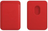 Magnetische Wallet Geschikt Voor MagSafe iPhone - Rood - Pasjeshouder - Magnetische Kaarthouder -