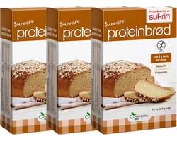 Sukrin | Proteïne Broodmix | 3 stuks | 3 x 224g