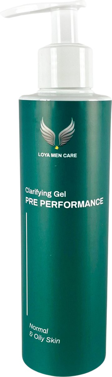 Loya MenCare® - Pre Performance - Natuurlijke gezichtsreiniger voor mannen - Vette Huid - 200ml