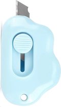 Mini werkmesje - Pakket opener - Kantoor accessoire - Blauw - Klein mesje - Post openmaken - Box opener