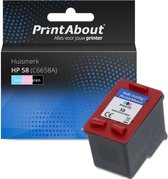 PrintAbout huismerk Inktcartridge 58 (C6658A) Foto kleuren geschikt voor HP