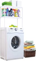 Luft - Transformation machine à laver et sèche-linge - 3 étagères - Support de rangement pour lave-linge au-dessus - Wit - Placard - Meubles - Sèche-linge - Convient également pour toilettes - Placard