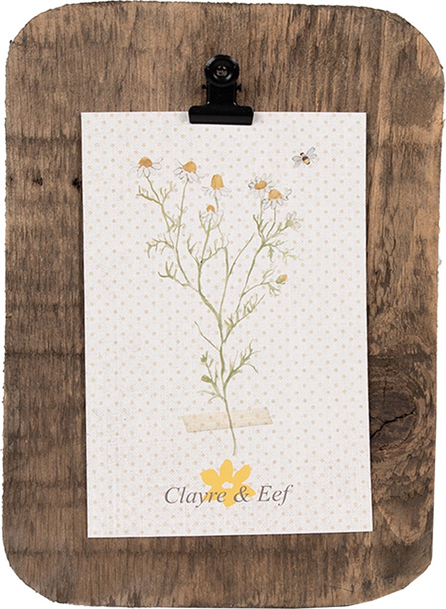 Clayre & Eef Fotolijst 14x2x20 cm Bruin Hout
