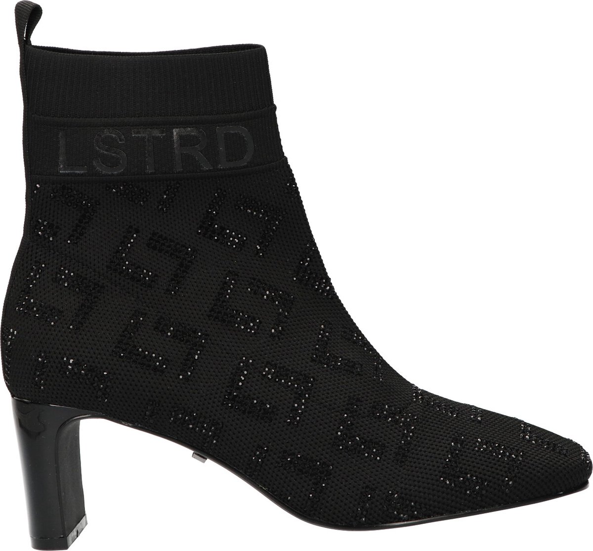 La Strada Enkellaars Zwart Knitted - Damesschoenen - Maat - 42