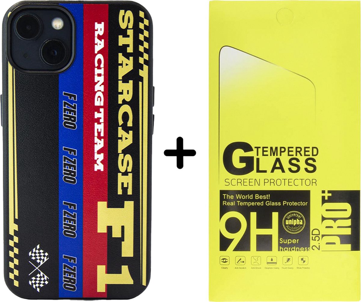 iPhone 15 hoesje - magsafe hoesje / Starcase Formule 1 - F1 - / iPhone hoesje met Magsafe - Kunstleer | Met gratis screen protector t.w.v €9,99!