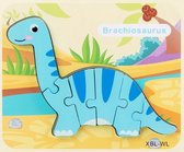Puzzles Dinosaurus - puzzle en bois pour enfant - apprentissage pédagogique - puzzle 3D - 3 pièces